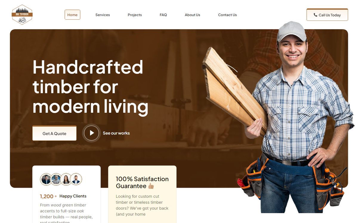 BB Timber website