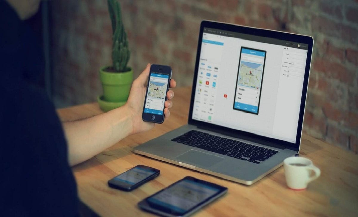 Responsive website shown on laptop, tablet and phone